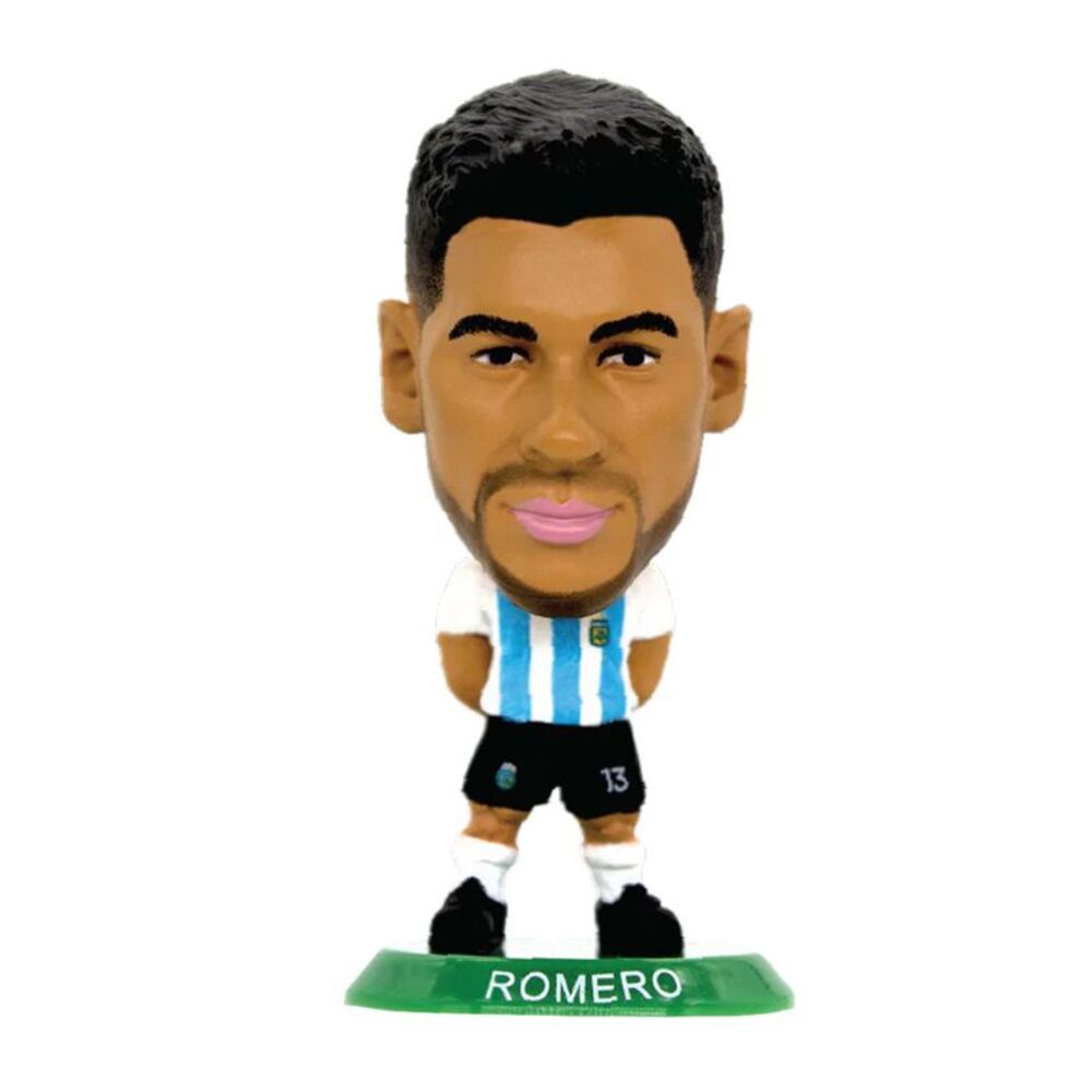 Argentina Cristian Romero SoccerStarz Football Figurine / Sky Blue/White